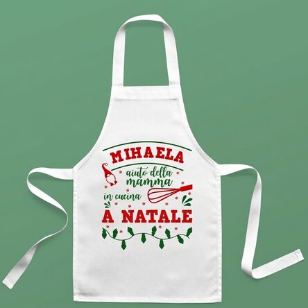 Calzetta natalizia personalizzata per bambini con scritta - Natale in cucina