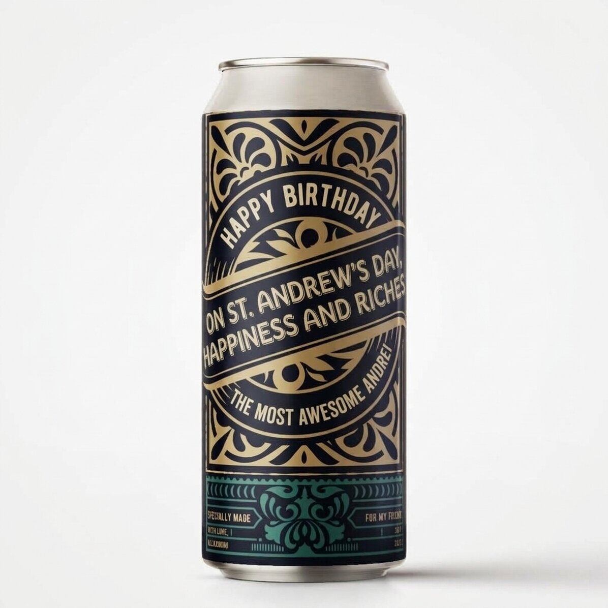 Birra in lattina personalizzata con testo - For The Best