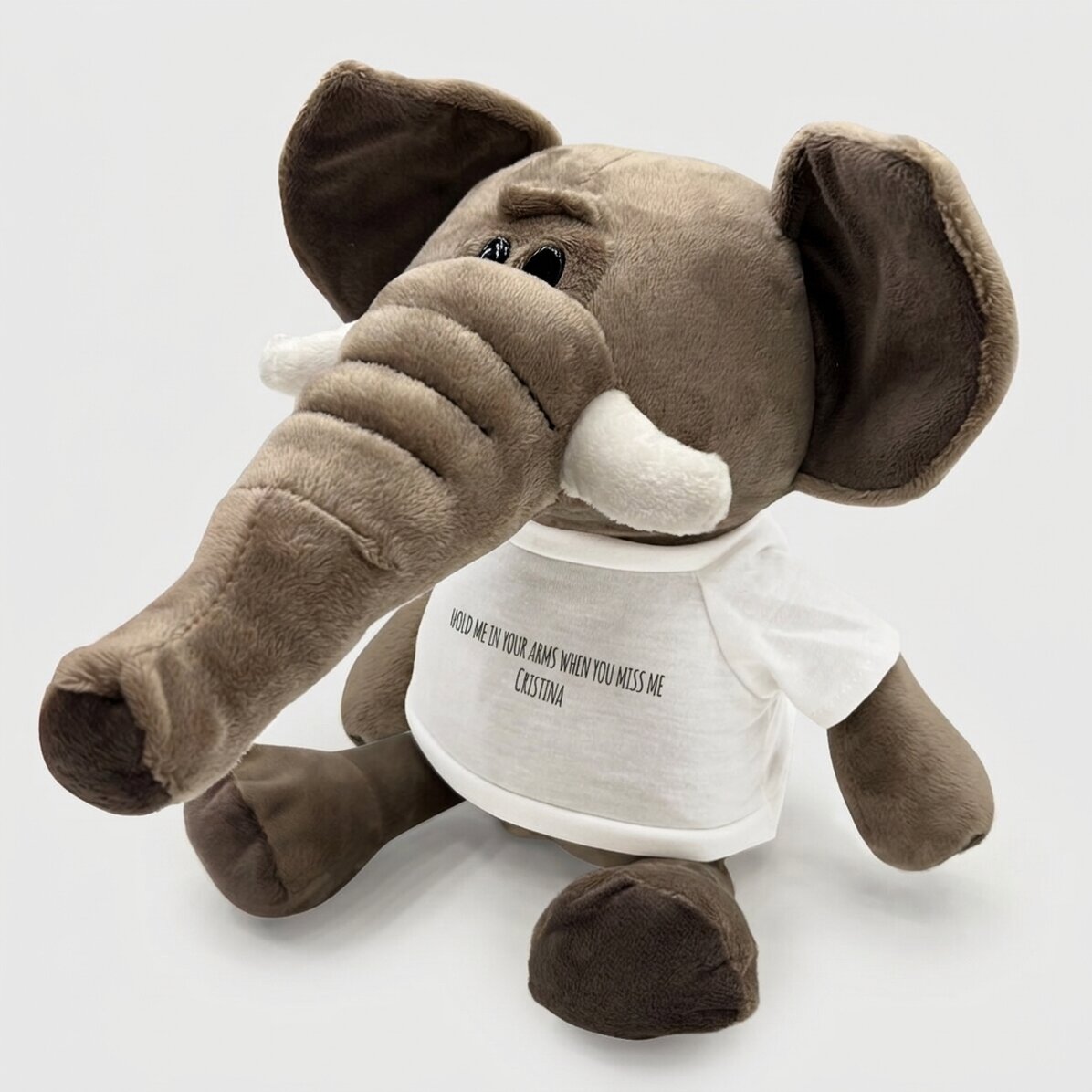 Elefante personalizzato con messaggio