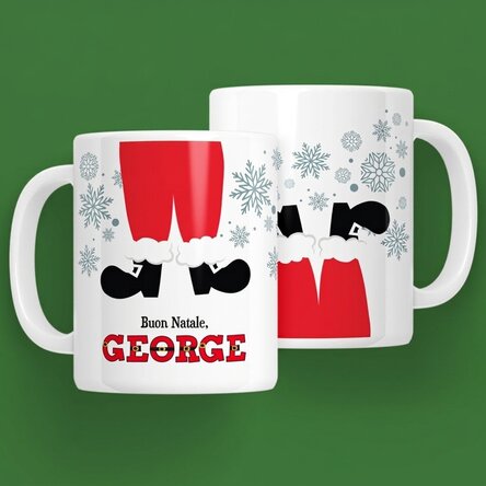 Tazza personalizzata con messaggio - Babbo Natale