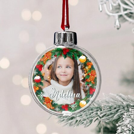 Globo personalizzato con foto e testo - Gingerbread
