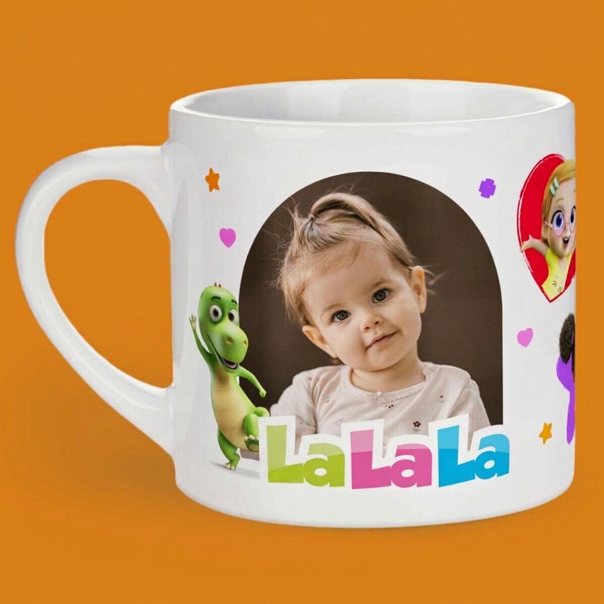 Tazza personalizzata per bambini con foto e nome - TraLaLa