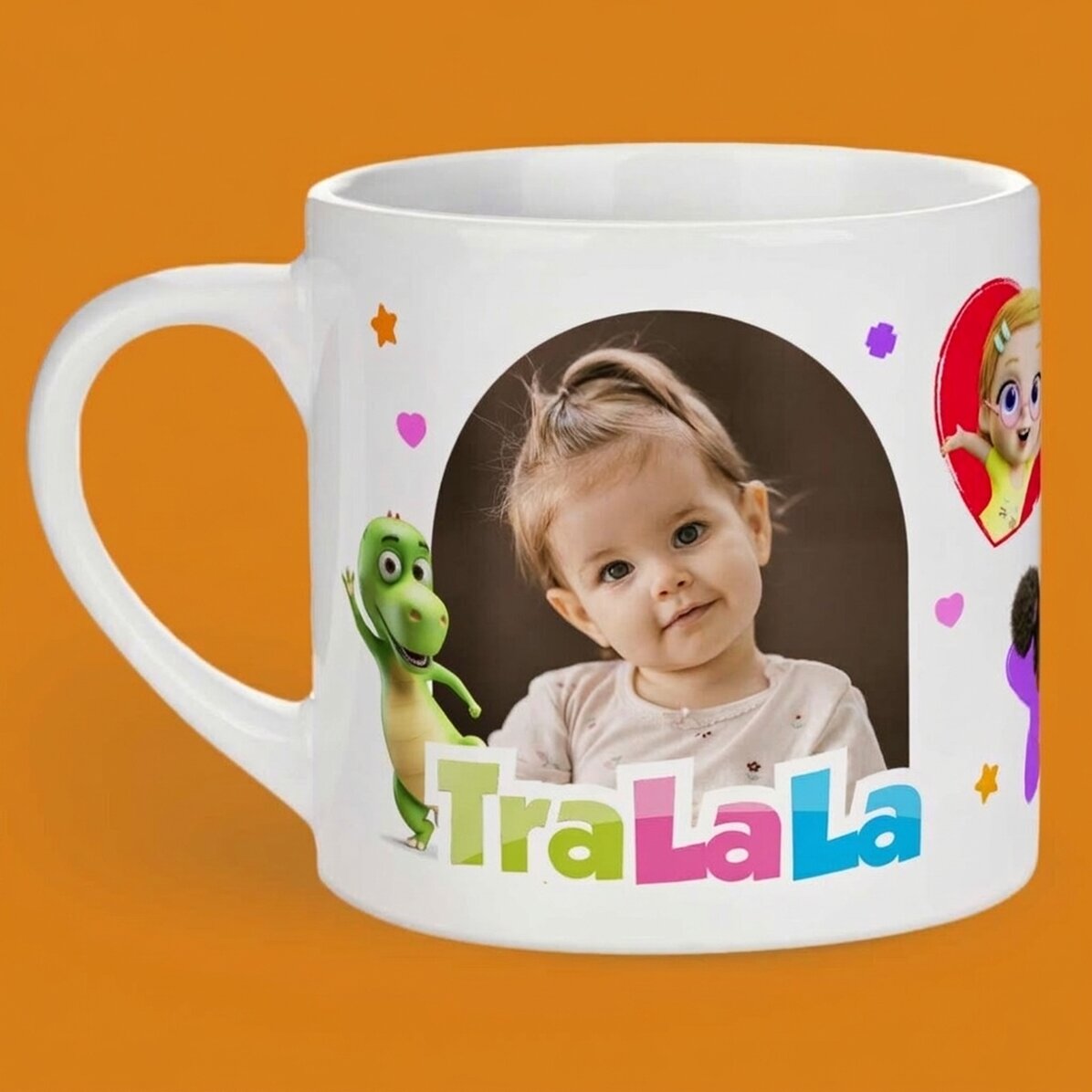 Tazza personalizzata per bambini con foto e nome - TraLaLa