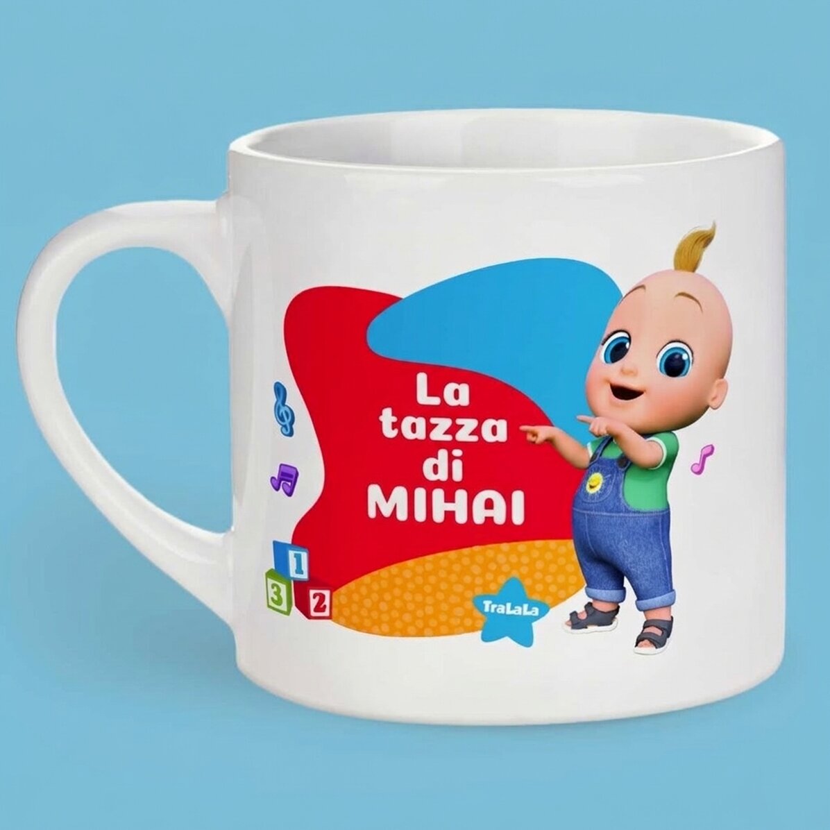 Tazza personalizzata per bambini con scritta - TraLaLa