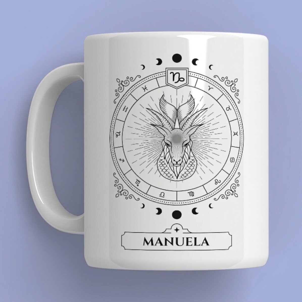 Tazza personalizzata con nome e segno zodiacale - Capricorno