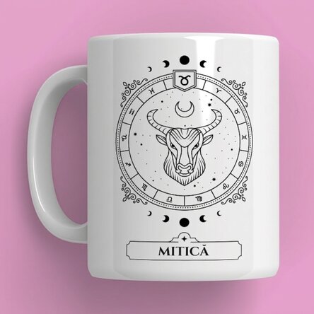 Tazza personalizzata con nome e segno zodiacale - Toro