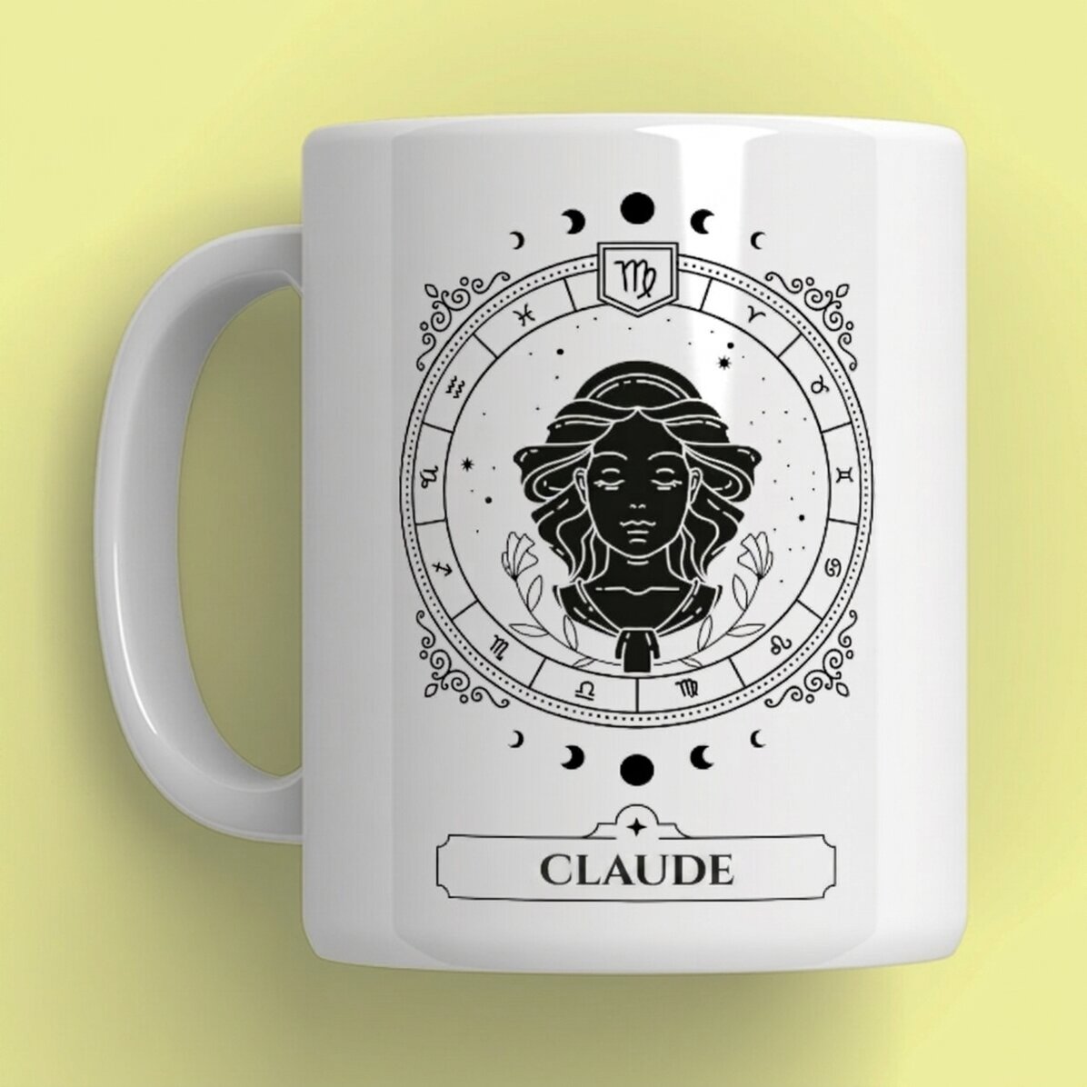Tazza personalizzata con nome e segno zodiacale - Vergine