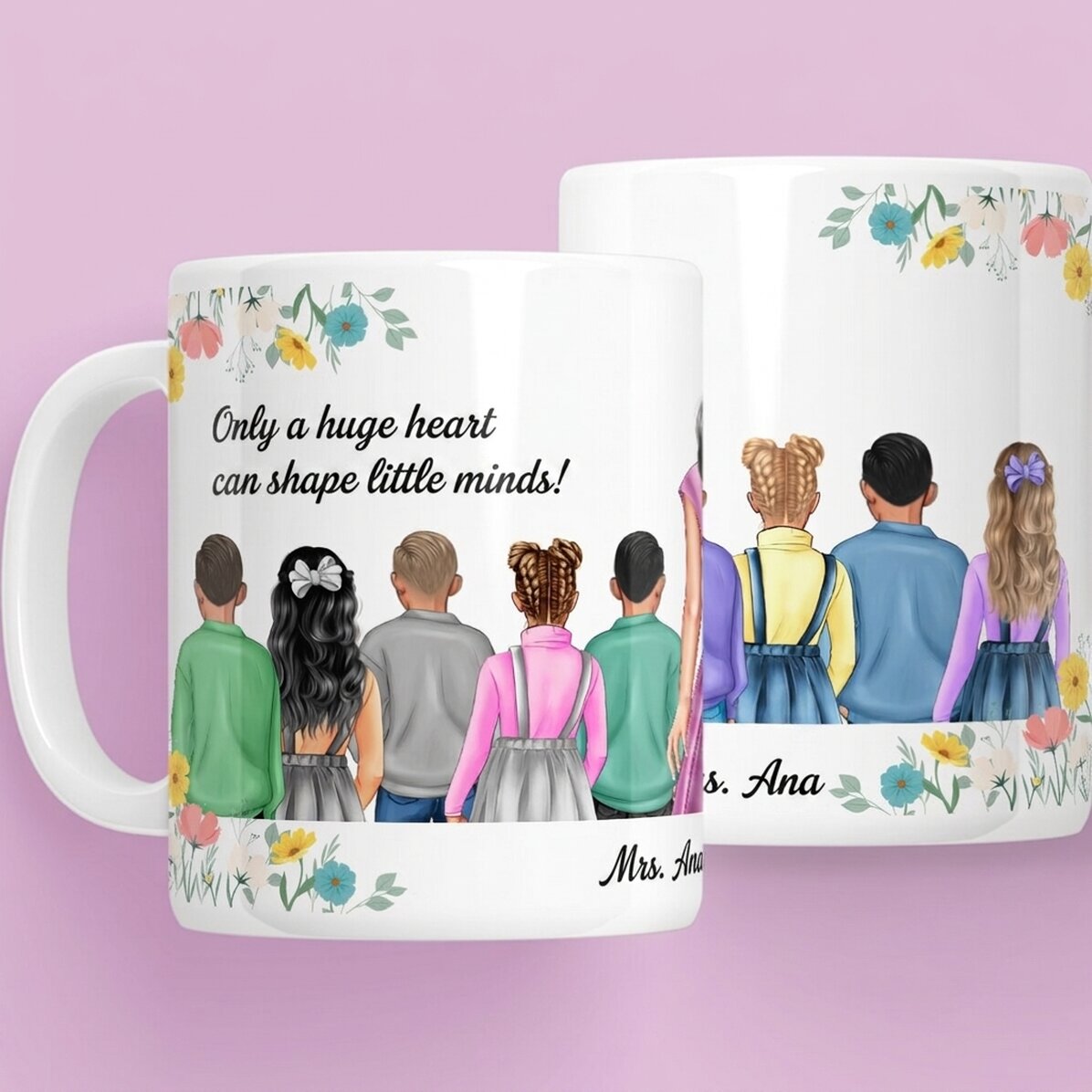 Tazza personalizzata con messaggio - La maestra