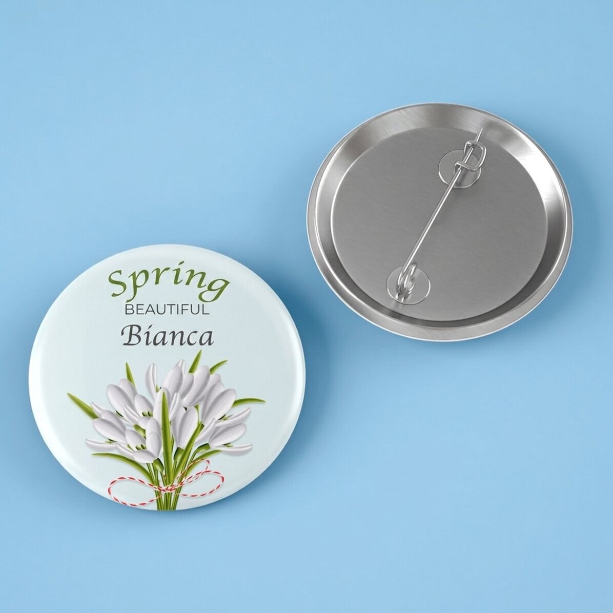Spilla personalizzata con scritta - Bucane