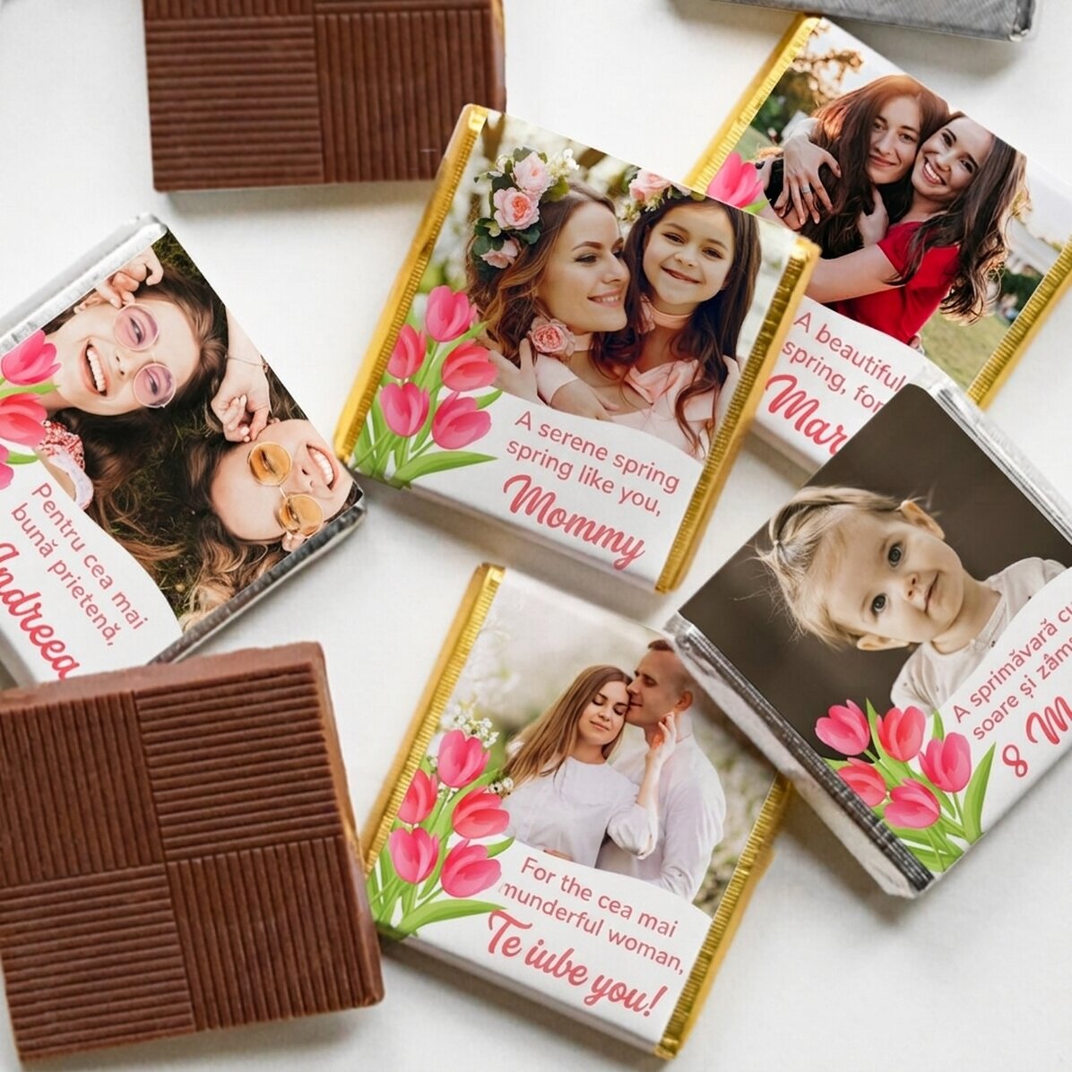 Mini cioccolatino personalizzato con foto e messaggio - Lalele