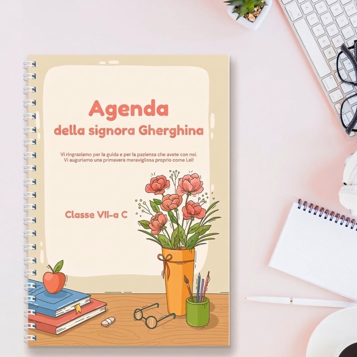 Taccuino personalizzato con testo - Alla cattedra