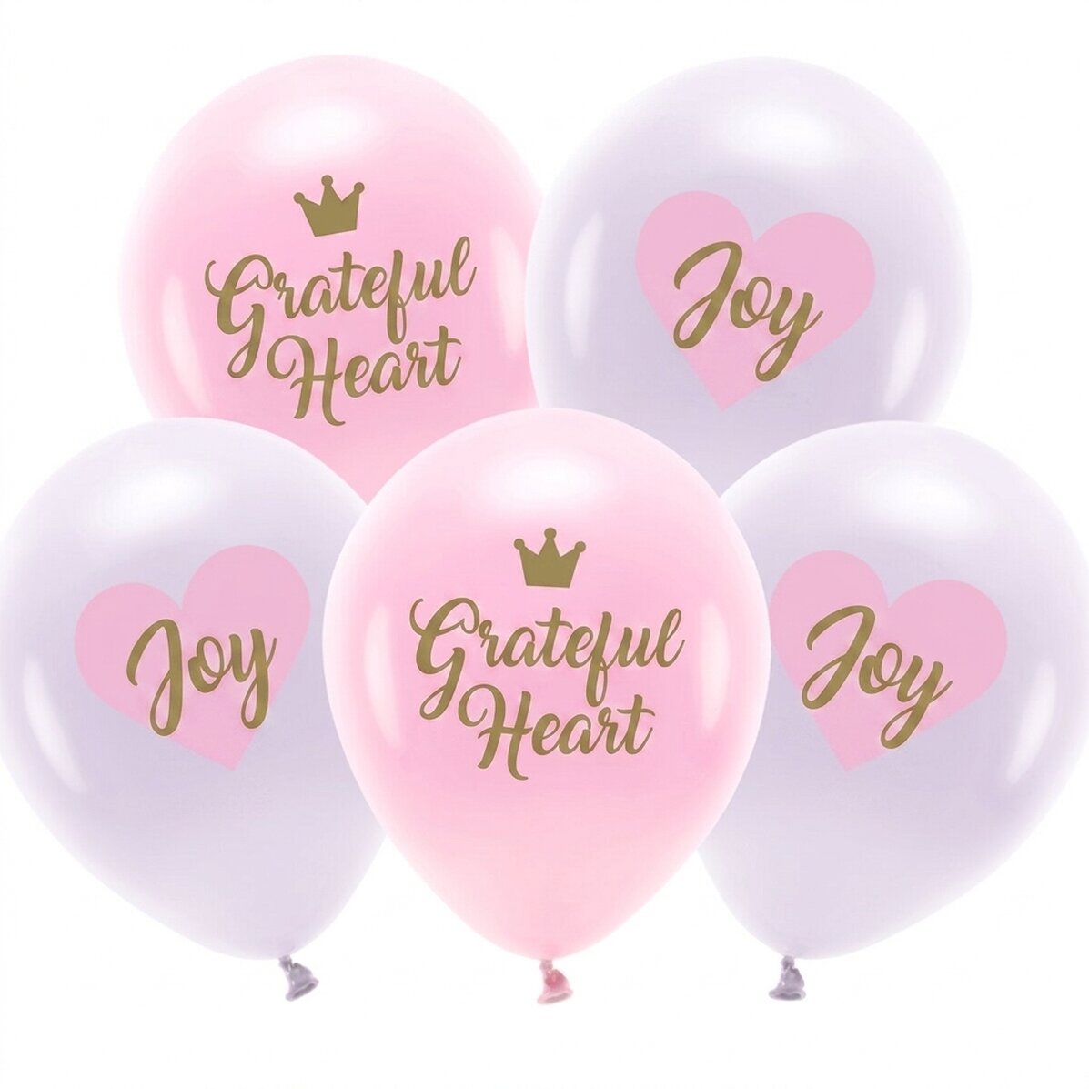 Set di 5 palloncini - Birthday Pink