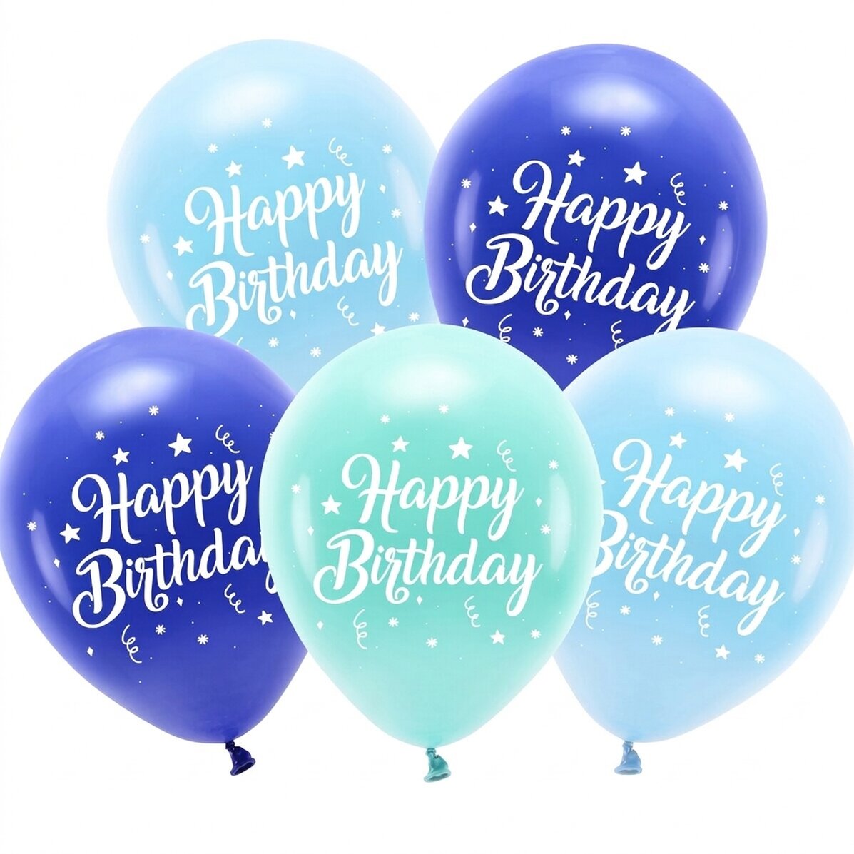 Set di 5 palloncini - Birthday Blue