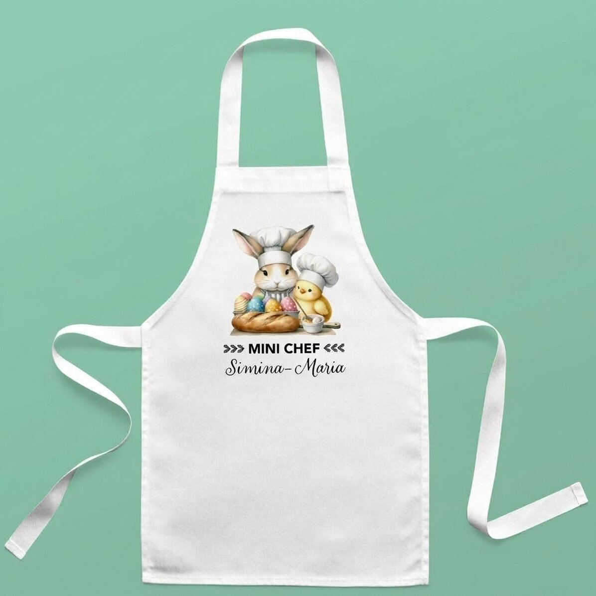 Modello personalizzato per bambini con testo - Animali pasquali