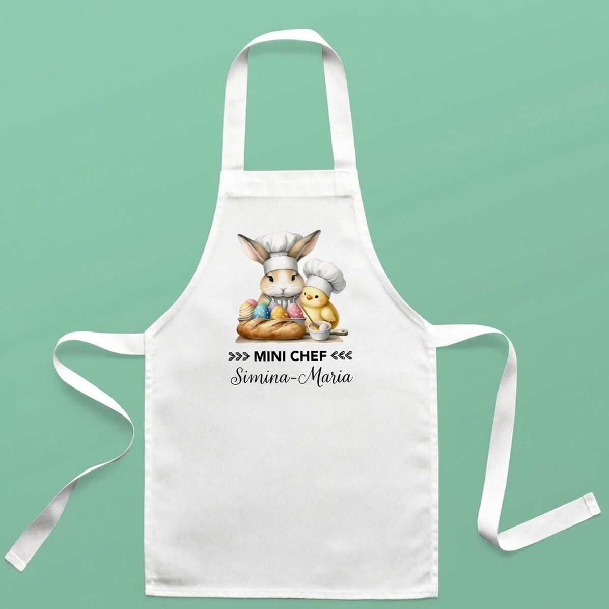 Modello personalizzato per bambini con testo - Animali pasquali