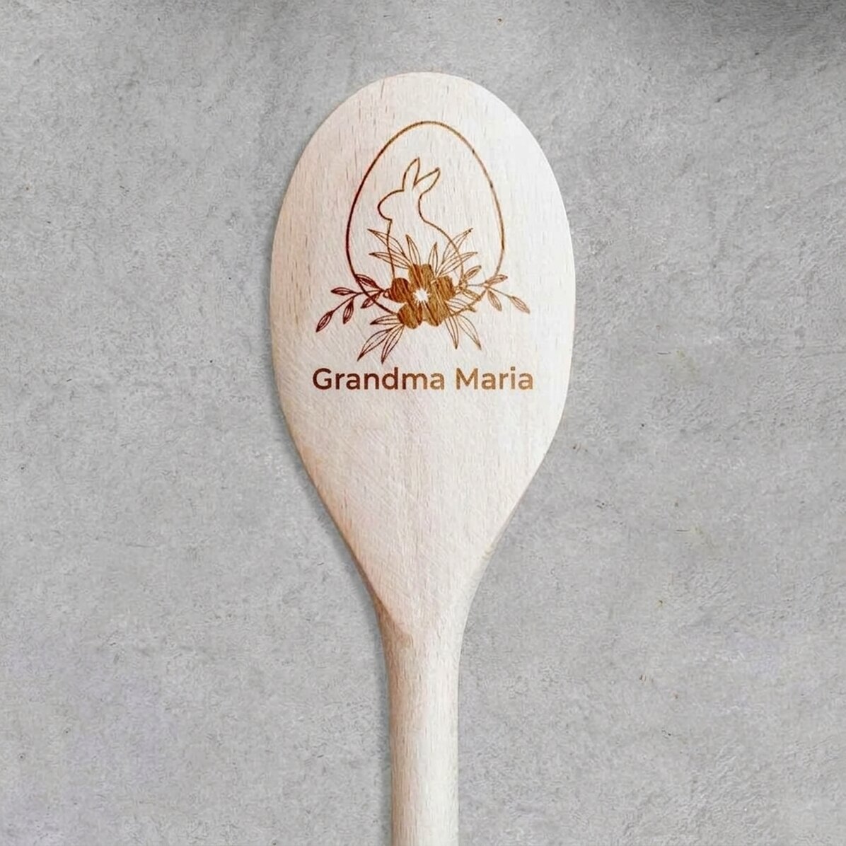 Cucchiaio di legno personalizzato - Coniglietto di Pasqua