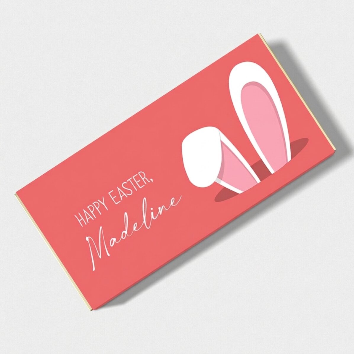 Cioccolato personalizzato con scritta - Bunny