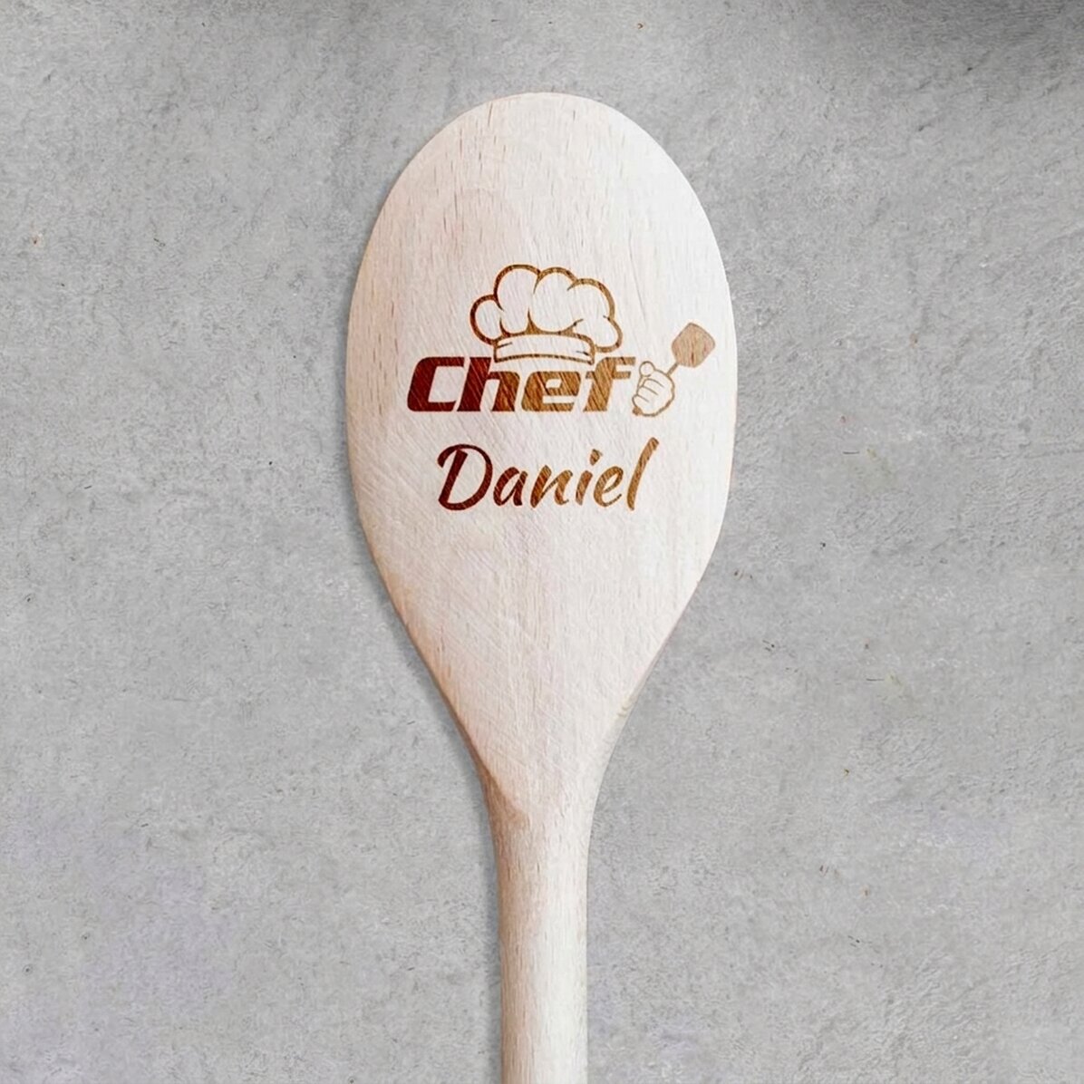 Cucchiaio di legno personalizzato - Chef Bucatar