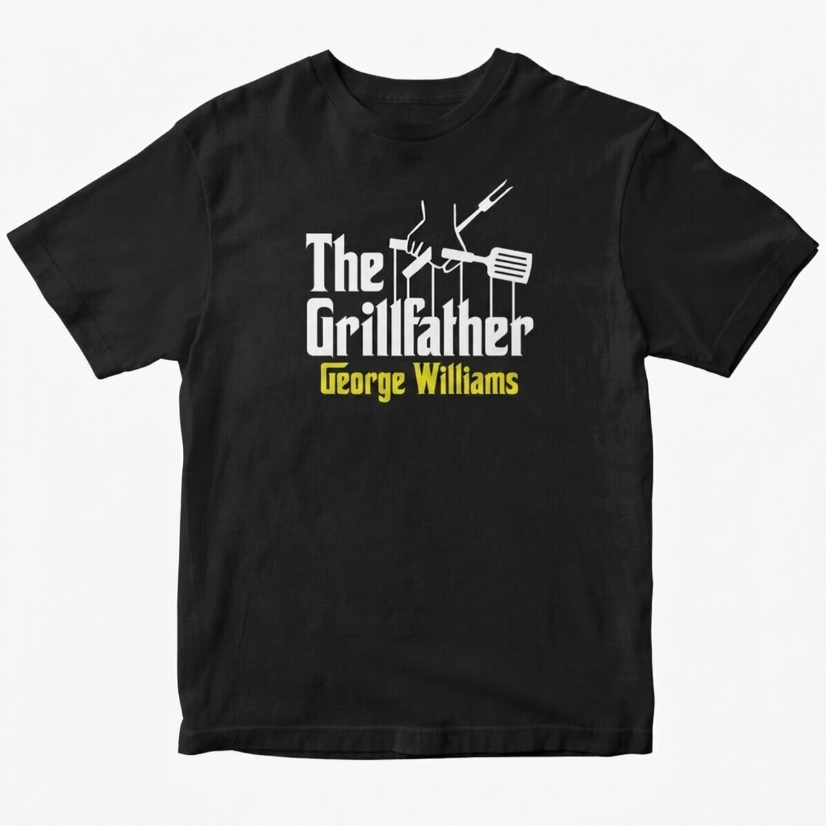 Maglietta in cotone personalizzata con scritta - The grillfather