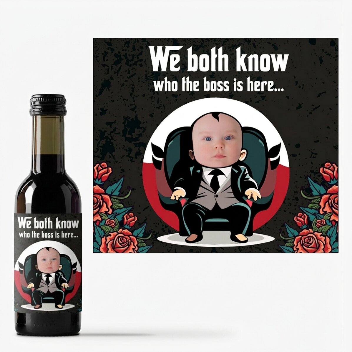 Mini bottiglia di vino personalizzata - Richiesta per i padrini