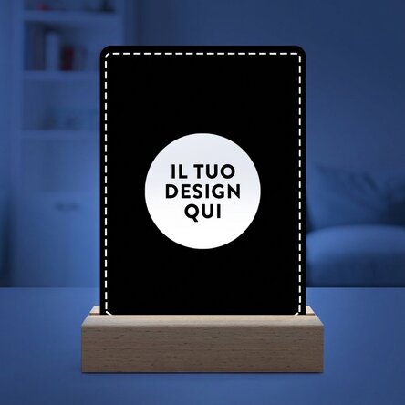 Lampada da comodino a LED personalizzata con la tua grafica