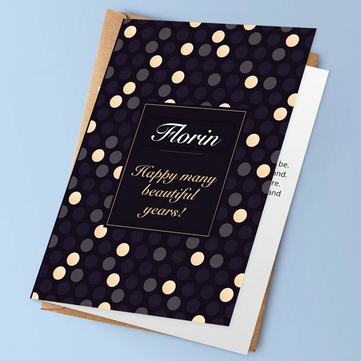 Biglietto di auguri personalizzato con testo - Compleanno