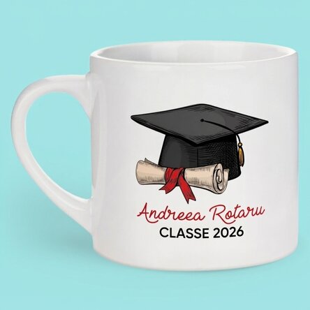 Tazza da caffè personalizzata con messaggio - Laurea