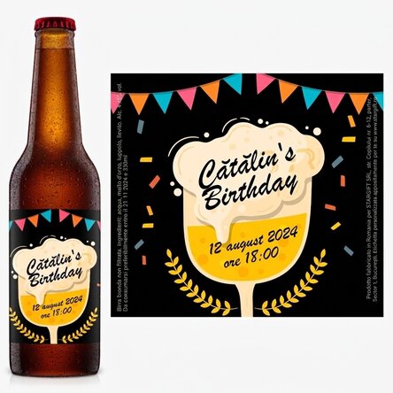 Birra personalizzata con messaggio - Invito