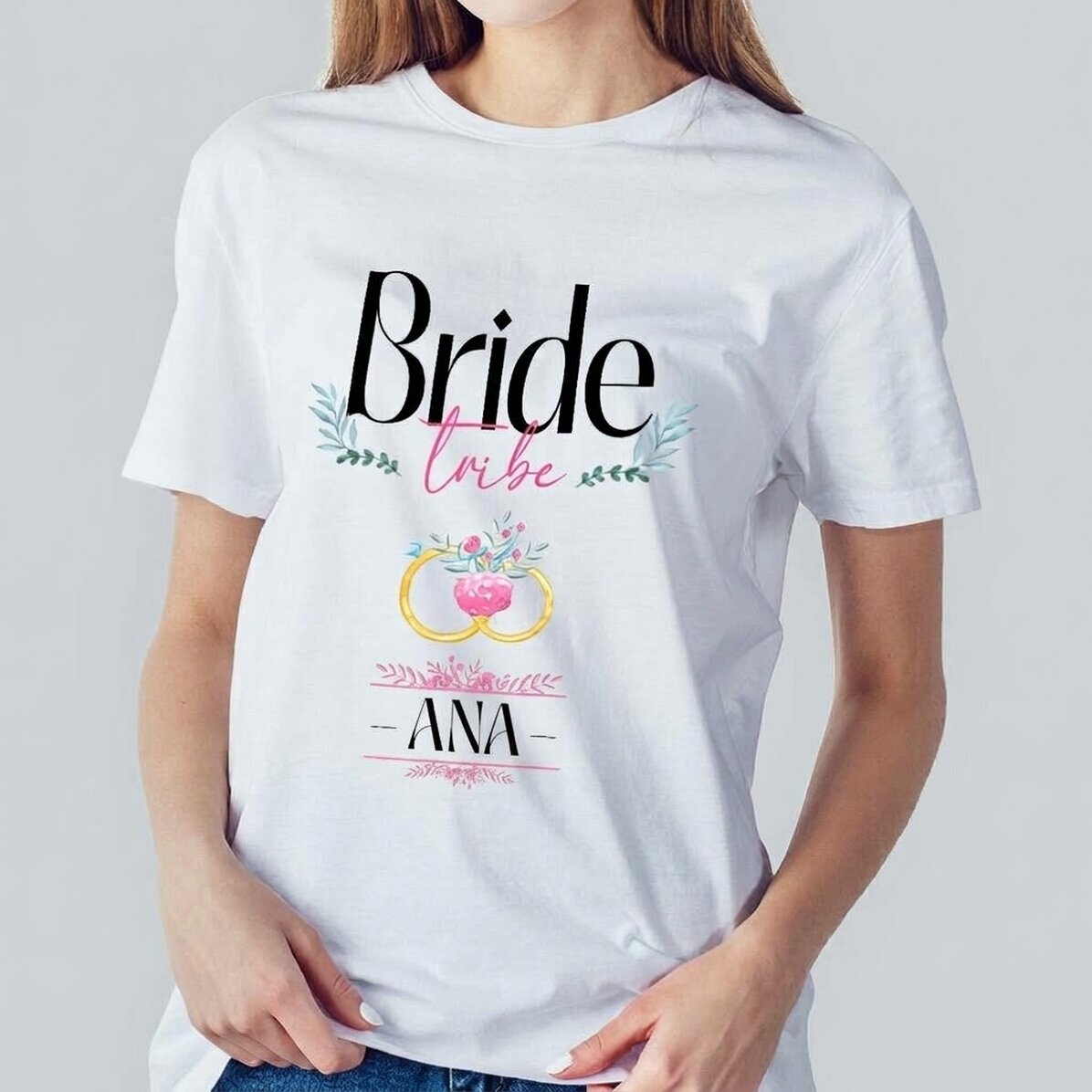 Maglietta personalizzata con scritta - Bride Tribe