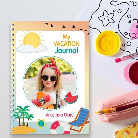 Taccuino personalizzato con foto e testo - Diario delle vacanze