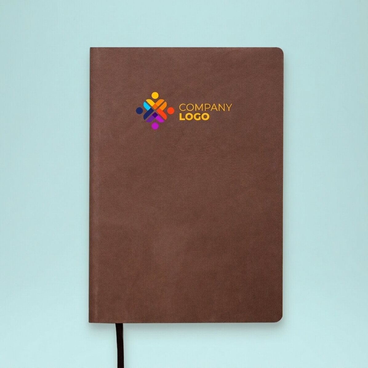 Agenda in pelle personalizzata a colori con logo