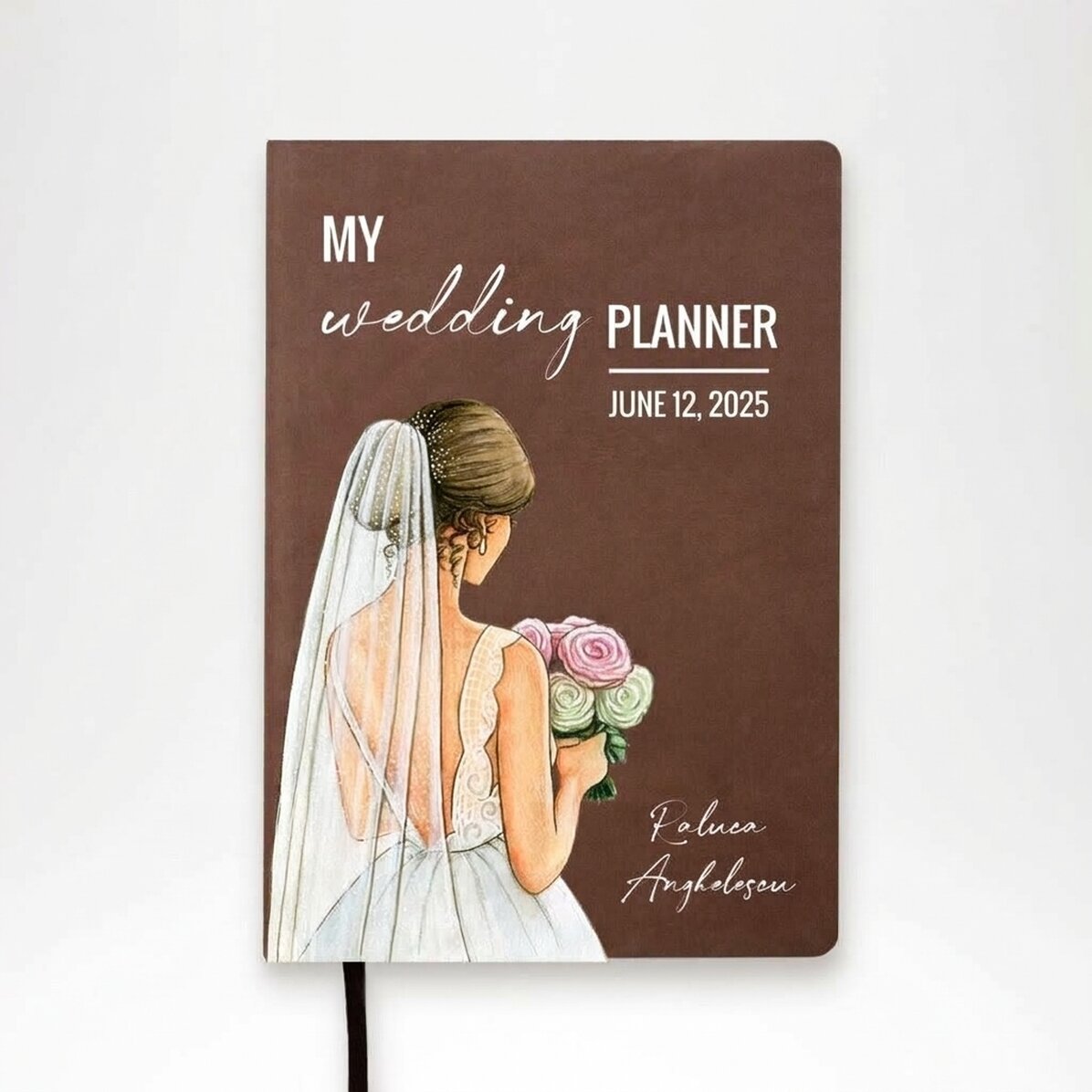 Agenda personalizzata con la scritta "My wedding planner"