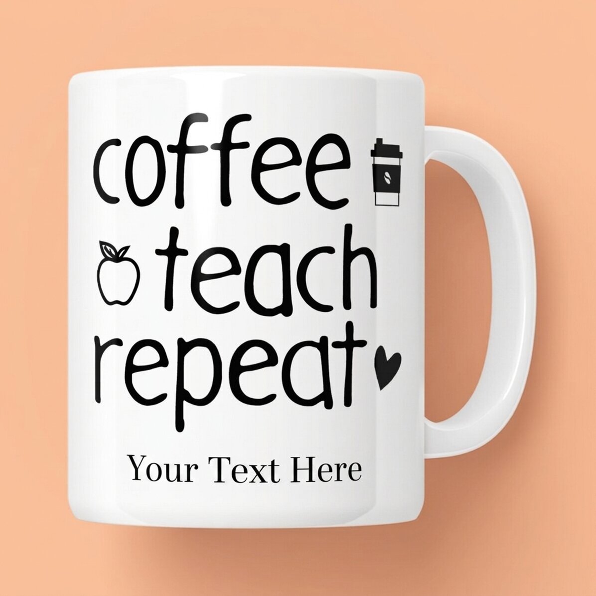 Tazza personalizzata con messaggio - Repeat