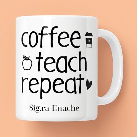 Tazza personalizzata con messaggio - Repeat