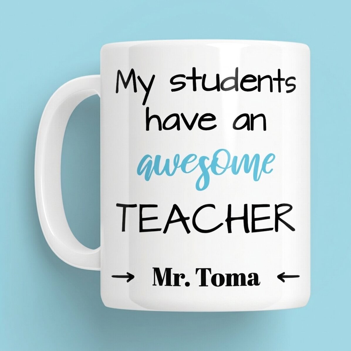 Tazza personalizzata con messaggio - Awesome