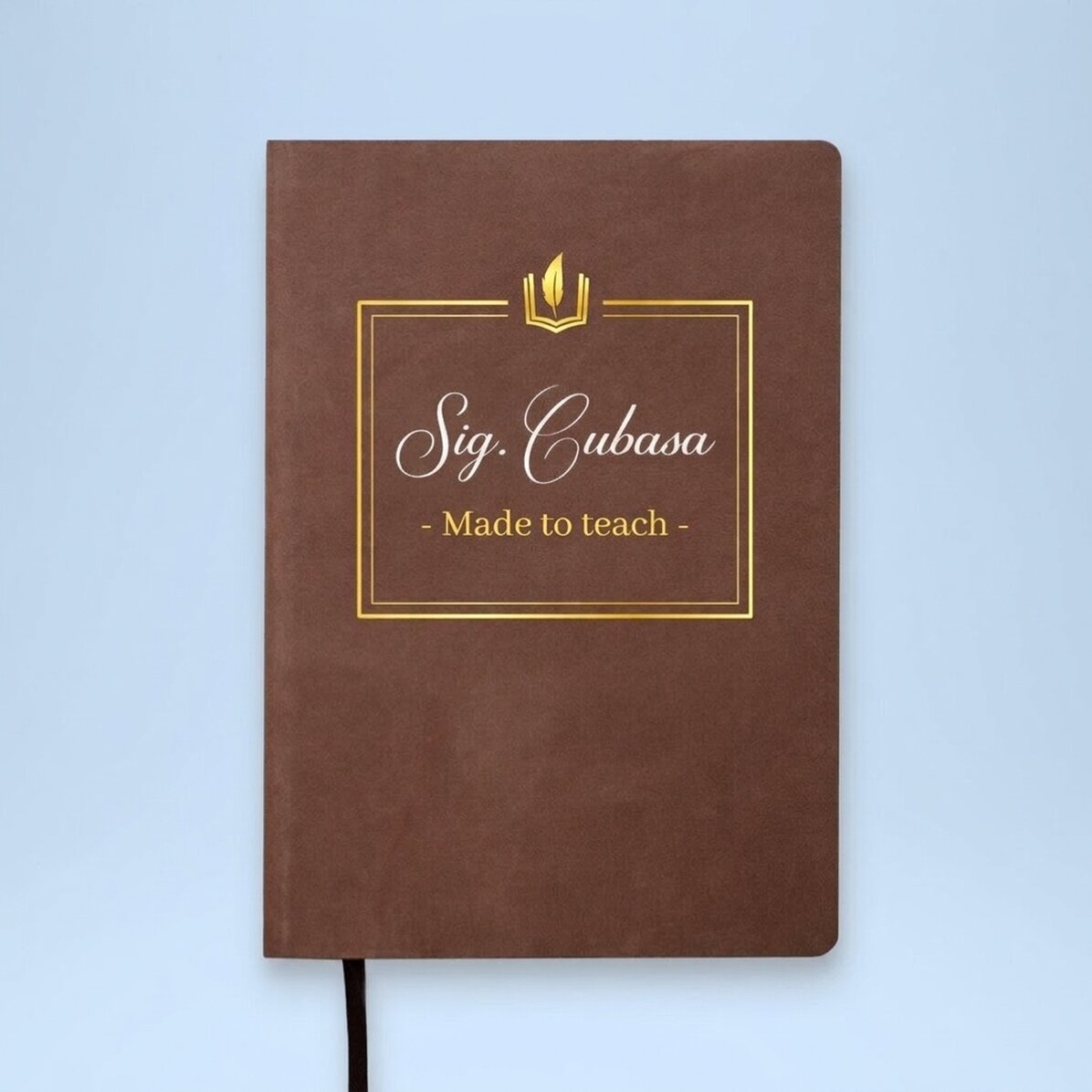 Agenda in pelle personalizzata a colori - Made to teach