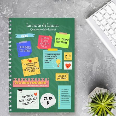 Taccuino personalizzato con testo - I miei appunti