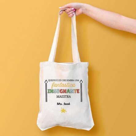 Borsa personalizzata con scritta - Awesome