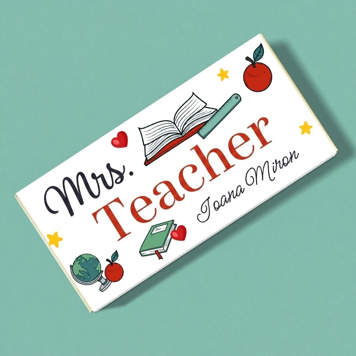 Cioccolato personalizzato con scritta - Scuola