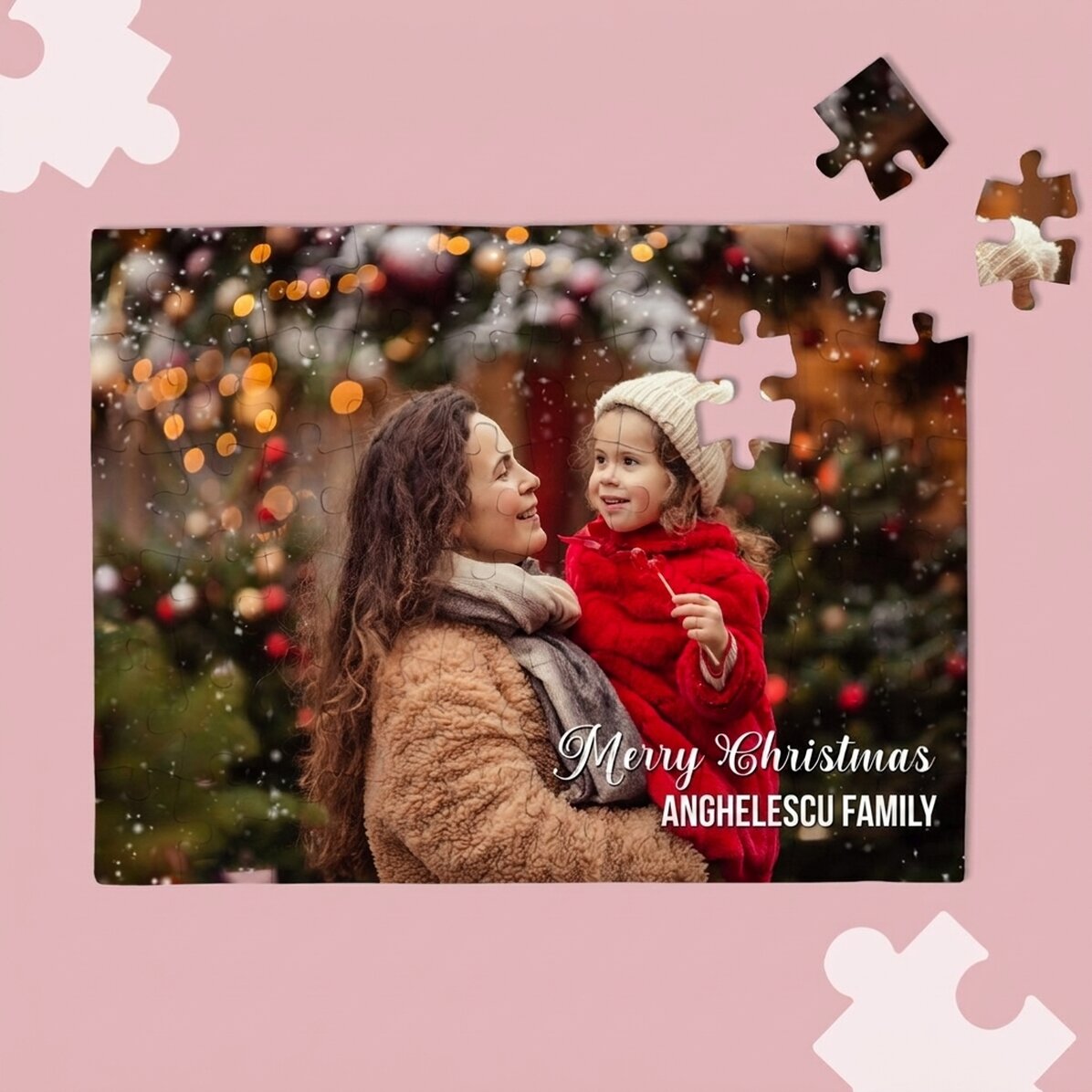 Puzzle personalizzato con una foto e un messaggio