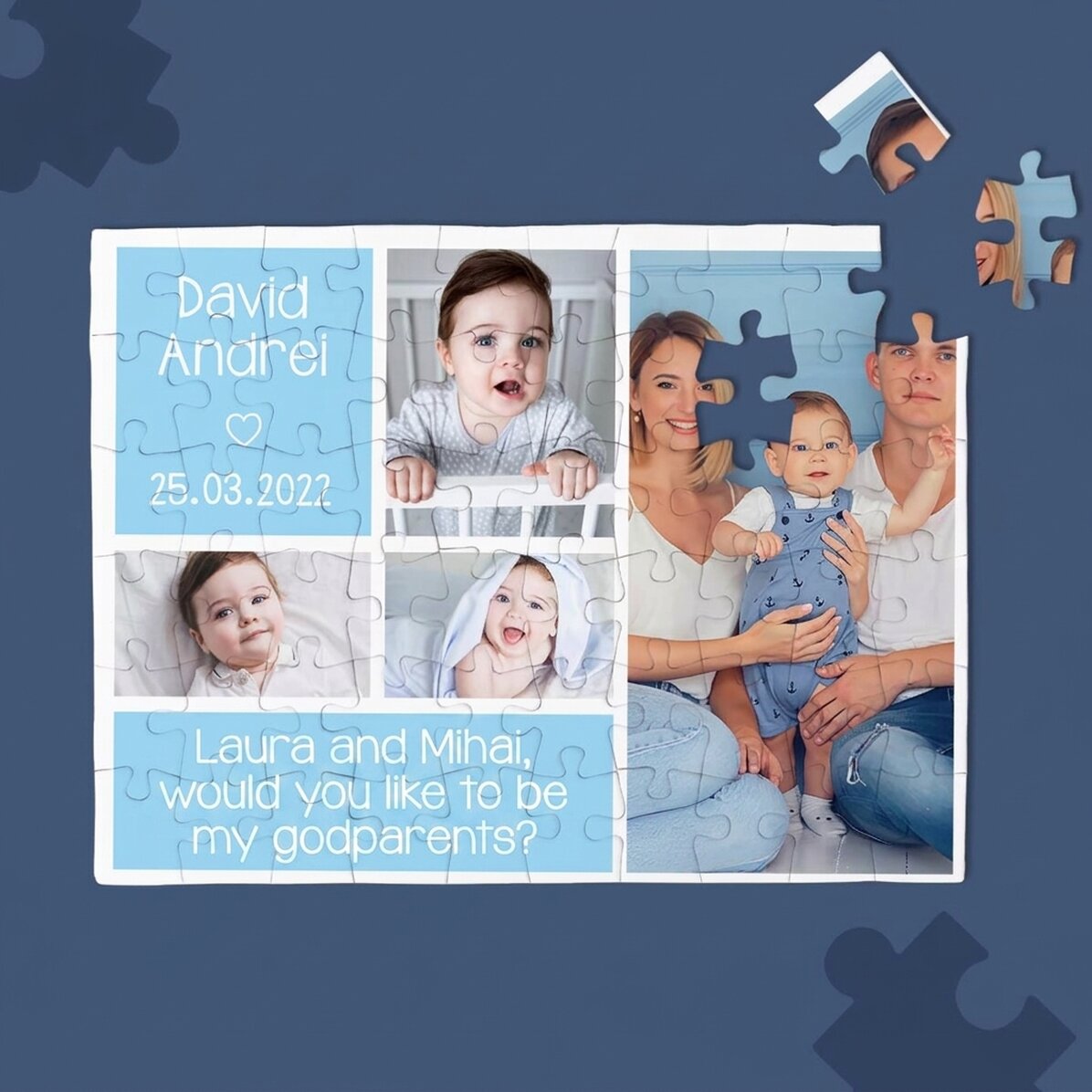 Puzzle personalizzato con foto e testo - Per i propri cari