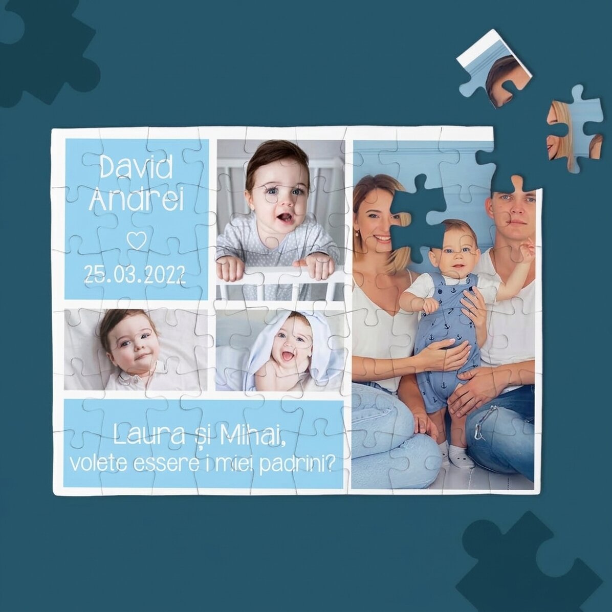Puzzle personalizzato con foto e testo - Per i propri cari