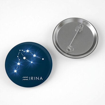 Spilla personalizzata con nome - Zodiaco