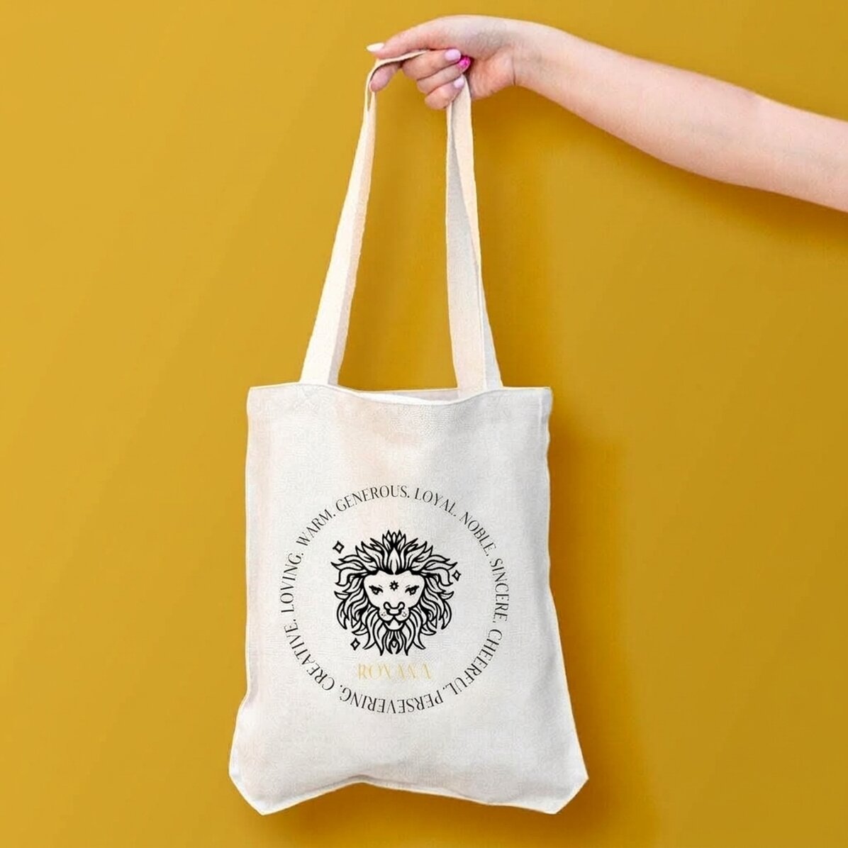 Borsa personalizzata con scritta - Segno zodiacale Leone
