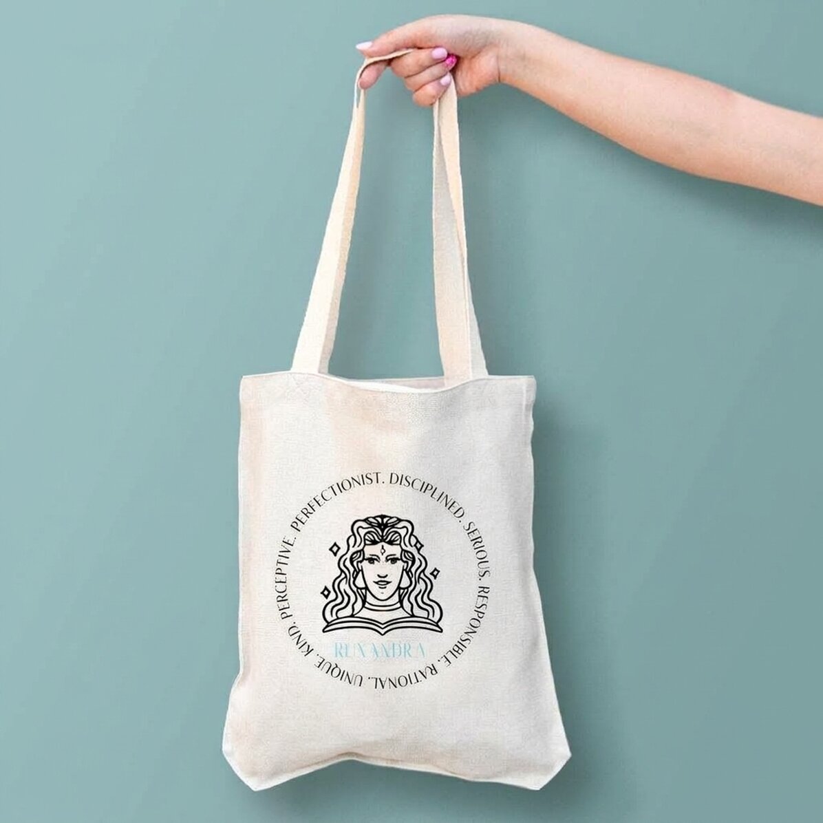 Borsa personalizzata con scritta - Segno zodiacale Vergine