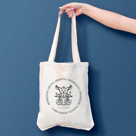 Borsa personalizzata con scritta - Segno zodiacale Capricorno