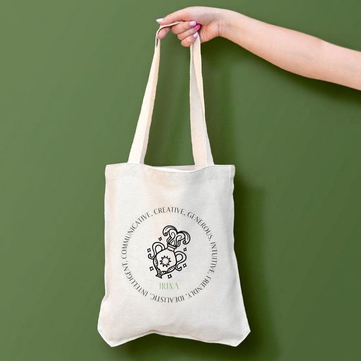 Borsa personalizzata con scritta - Segno zodiacale dell