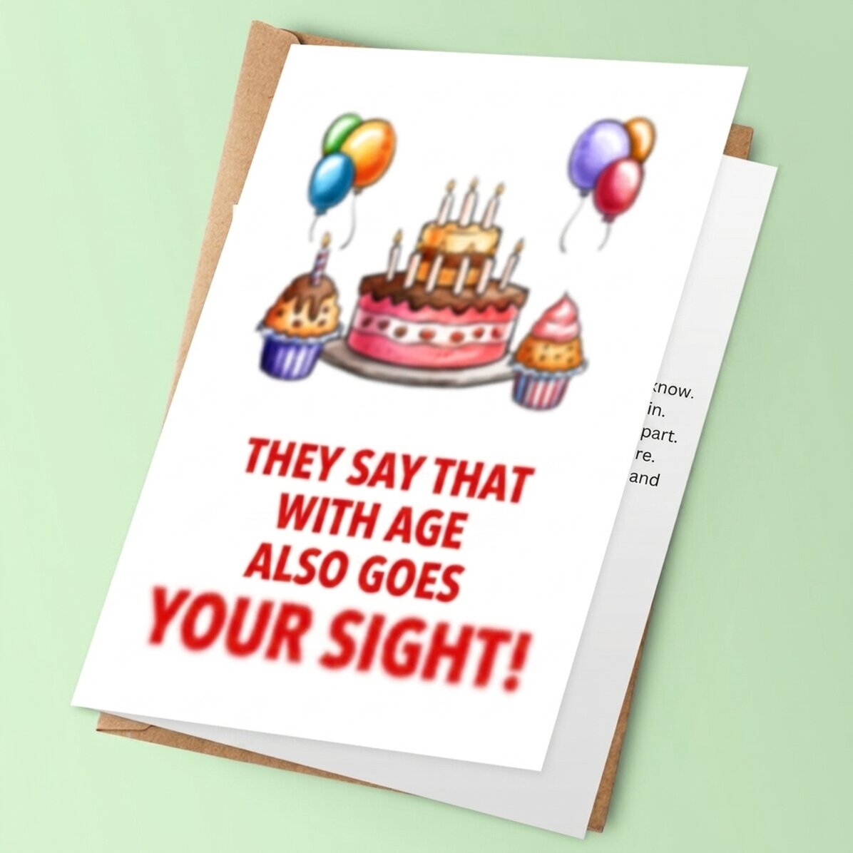 Biglietto di auguri personalizzato con testo - Con l