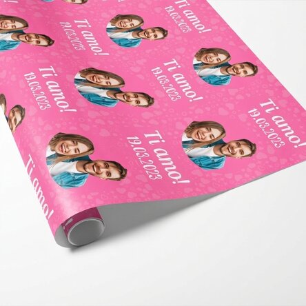 Carta da regalo personalizzata con testo e foto - Ti amo!