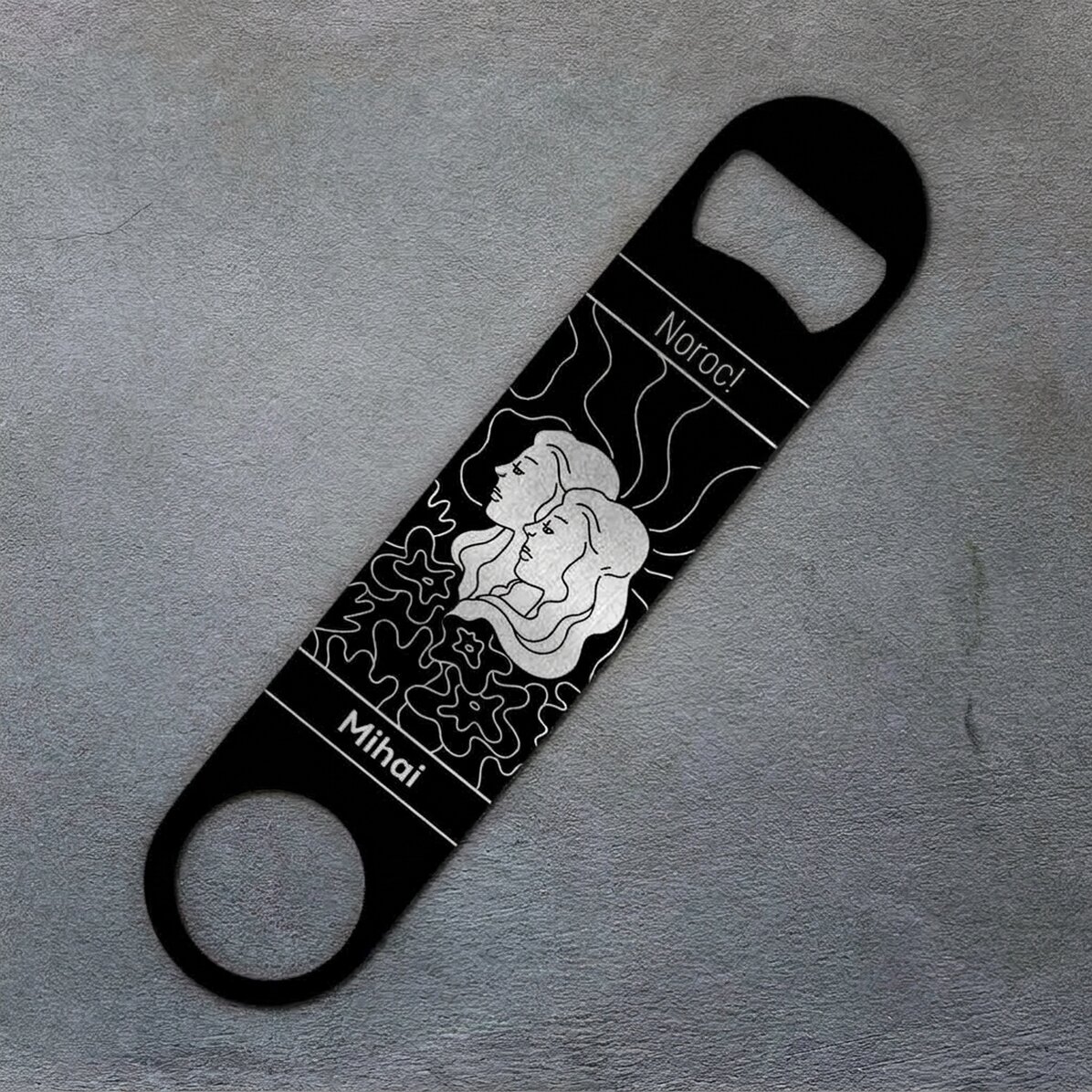 Apribottiglie personalizzato con scritta - Segno zodiacale Gemelli